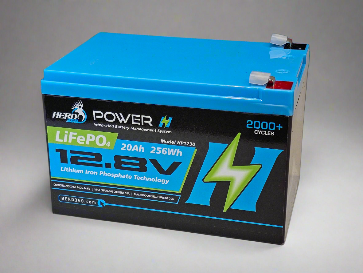 Herd 360 compact 12v 20ah Lithium battery with built in BMS